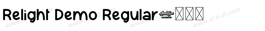 Relight Demo Regular字体转换